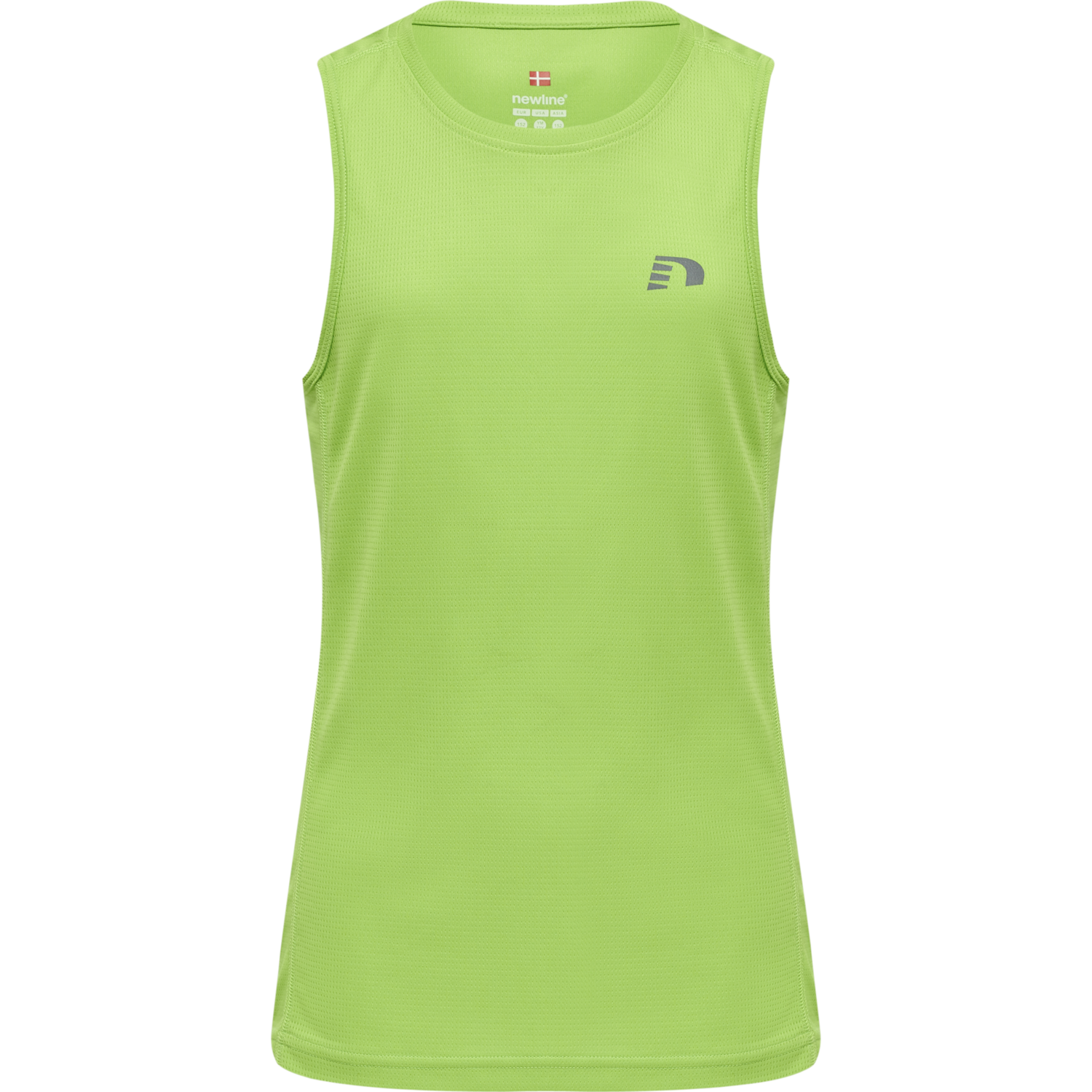 KIDS CORE RUNNING SINGLET, GREEN FLASH, packshot