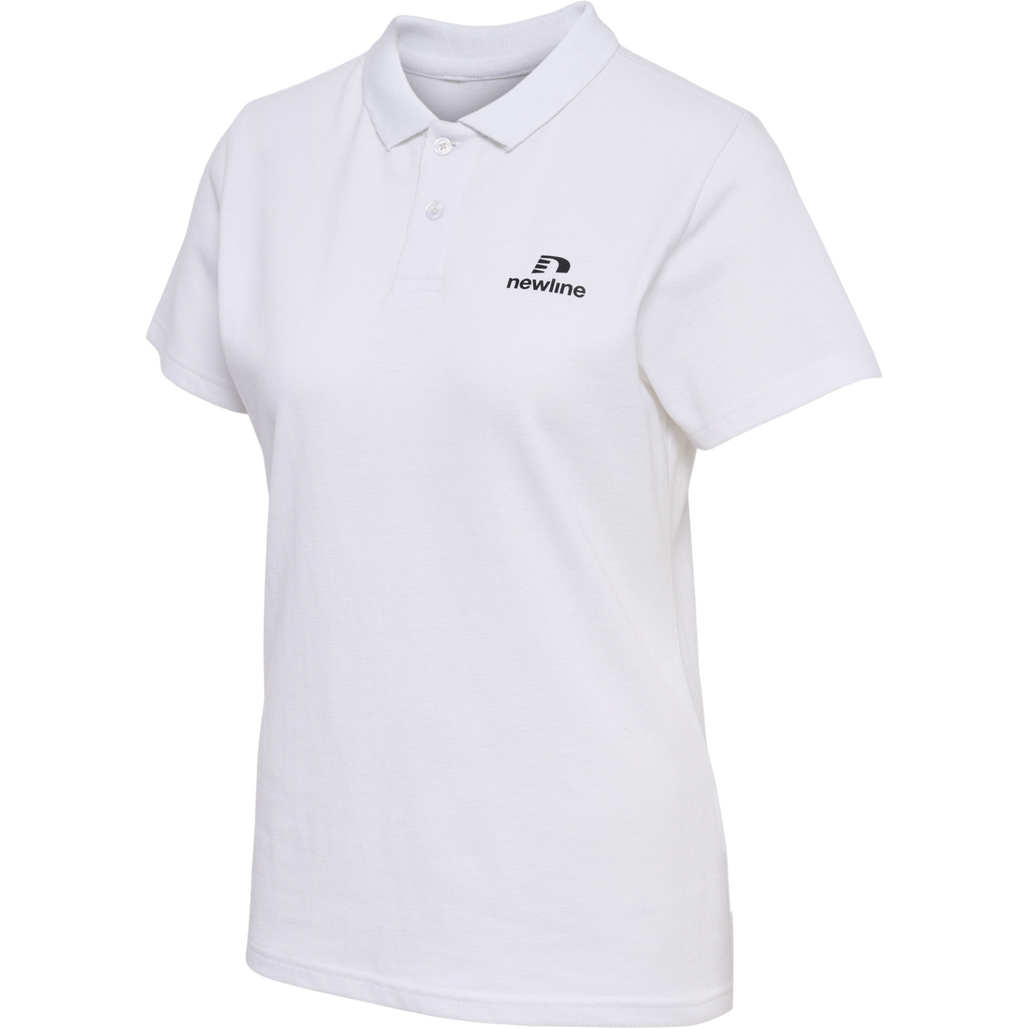 nwlLEA COTTON POLO WOMEN, WHITE, packshot