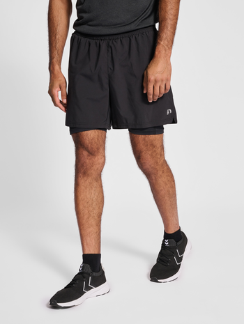 nwlKANSAS 2-IN-1 SHORTS MEN, BLACK, model