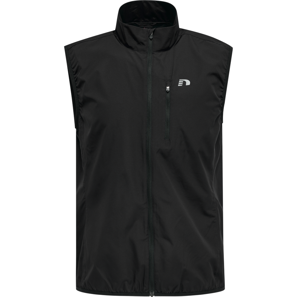 MEN'S CORE GILET, BLACK, packshot