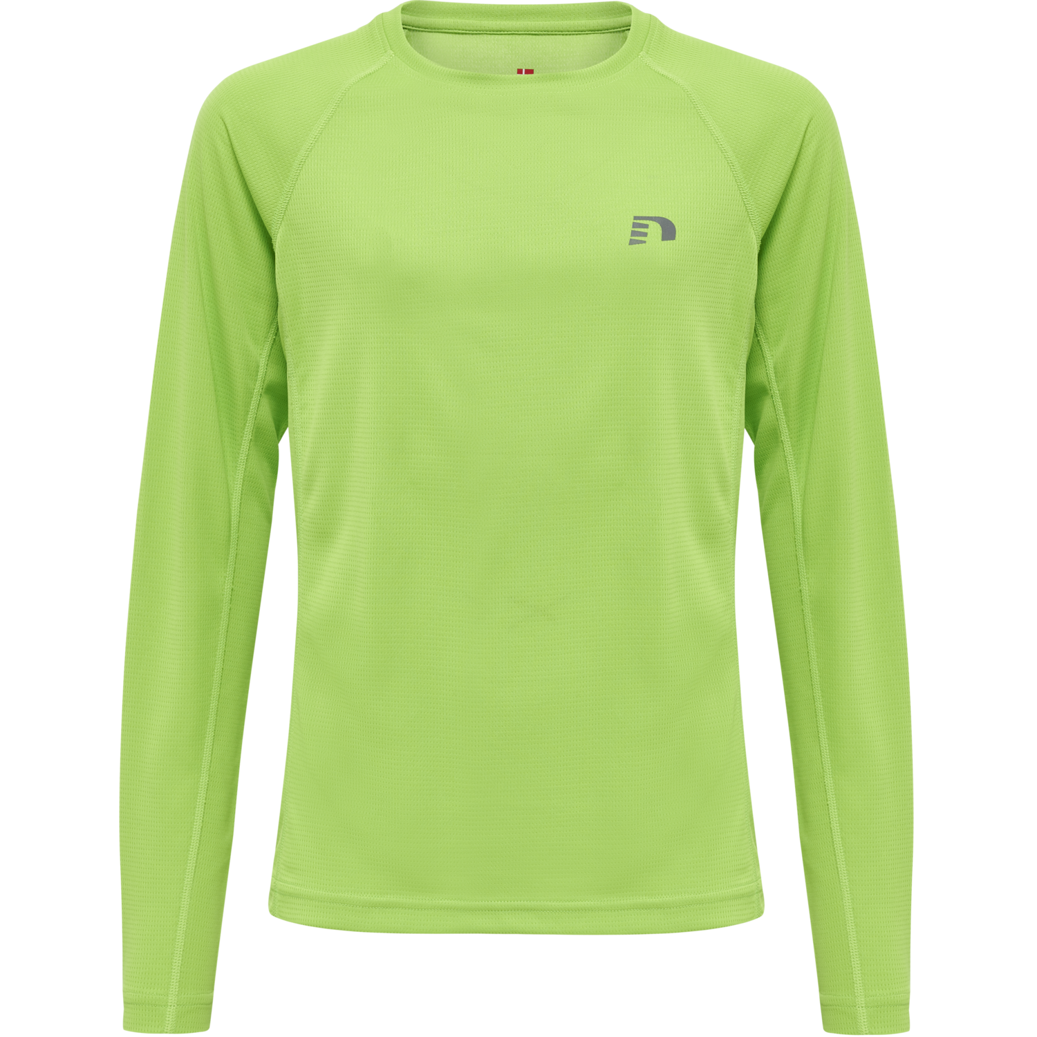 KIDS CORE RUNNING T-SHIRT L/S, GREEN FLASH, packshot