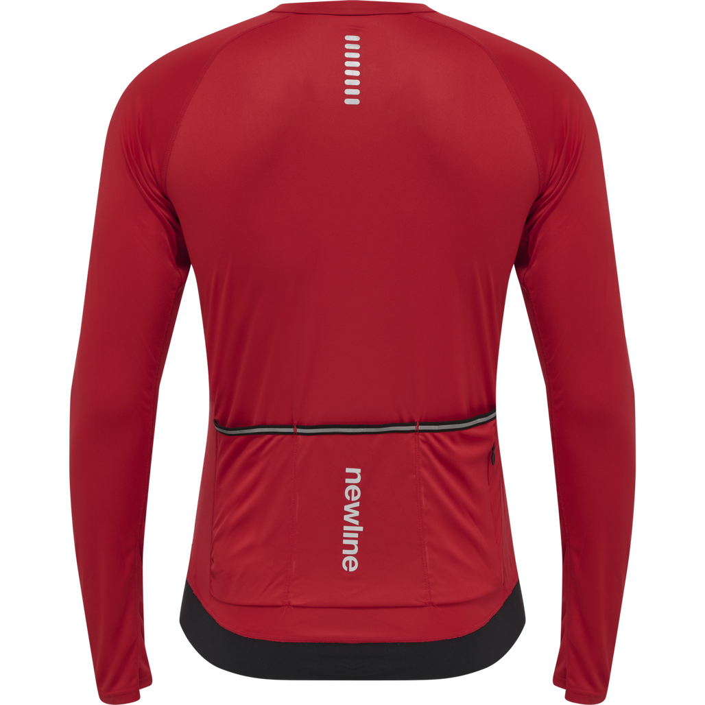 MENS CORE BIKE L/S JERSEY, TANGO RED, packshot