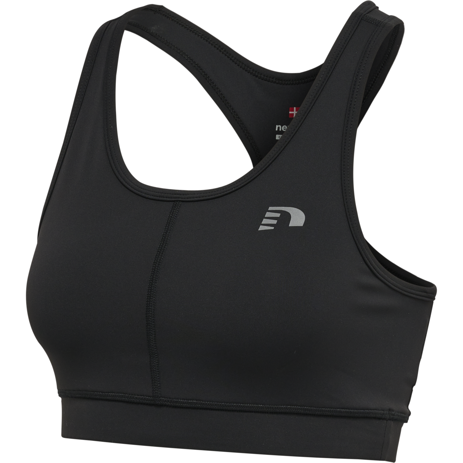 WOMEN CORE ATHLETIC TOP, BLACK, packshot