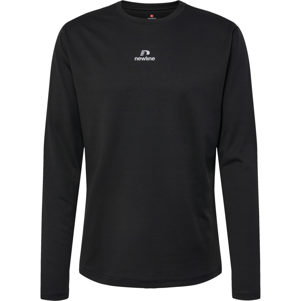 nwlBEAT POLY LS TEE, BLACK, packshot