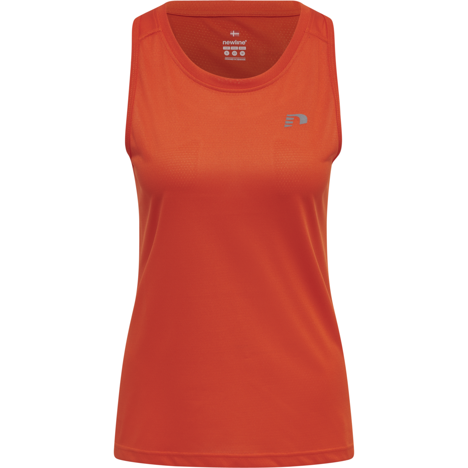 WOMEN RUNNING SINGLET, SPICY ORANGE, packshot